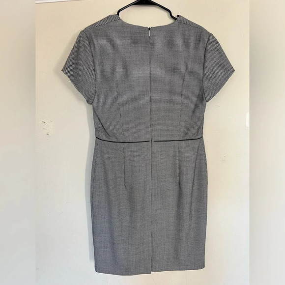 NWT Hugo Boss Doritala Geometric Wool Stretch Woven Tailored Sheath Dress Sz 10 - Picture 5 of 14